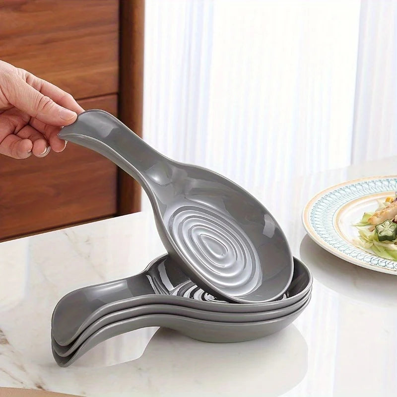 Kitchen Spoon Rest | Non-Toxic Plastic Utensil Holder Spoon Rest QXL