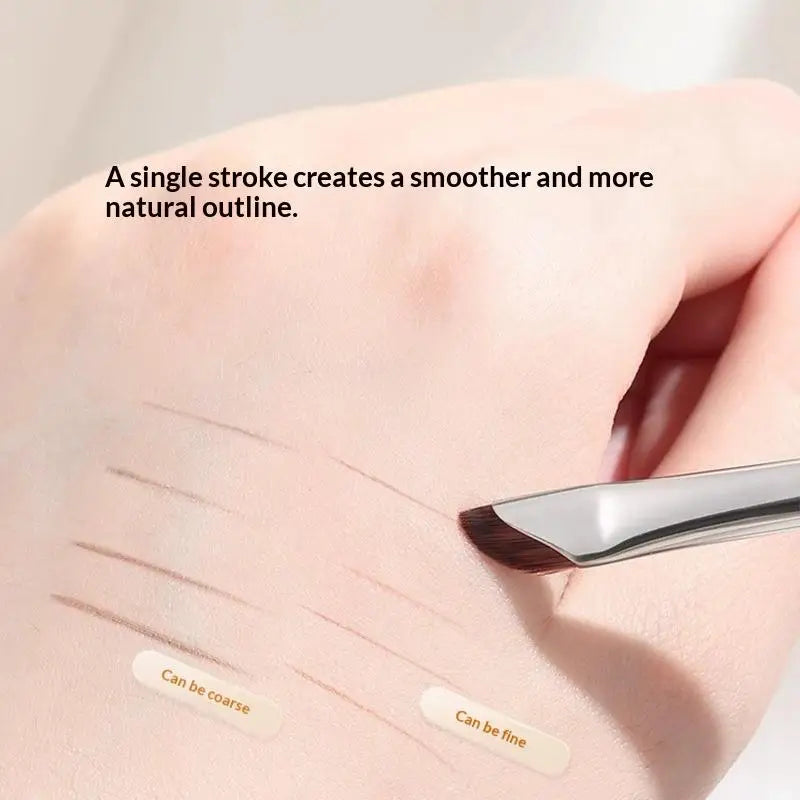 3-Pack Angled Eyeliner Brushes | Precision Blade Makeup Set Eyeliner Brush Set QXL