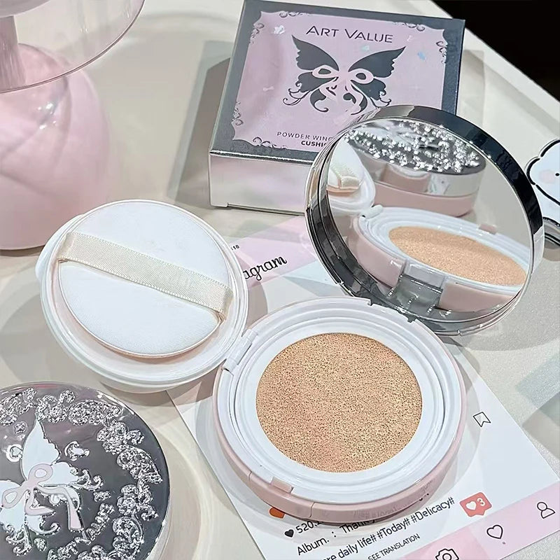 QIBEST Air Cushion Foundation Cream – Moisturizing Concealer Air Cushion Foundation QXL