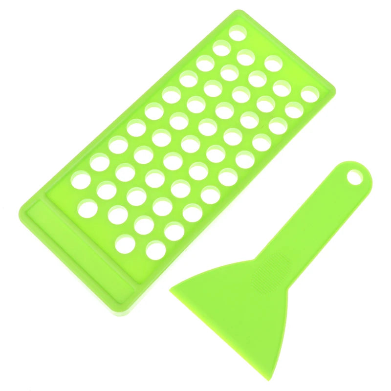 DIY Lip Balm Making Kit – 50-Tube Filling Tray & Spatula Lip Balm Crafting Kit QXL