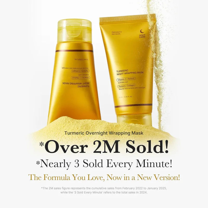 Turmeric Collagen Peel-Off Face Mask with Nicotinamide Peel-Off Face Mask QXL