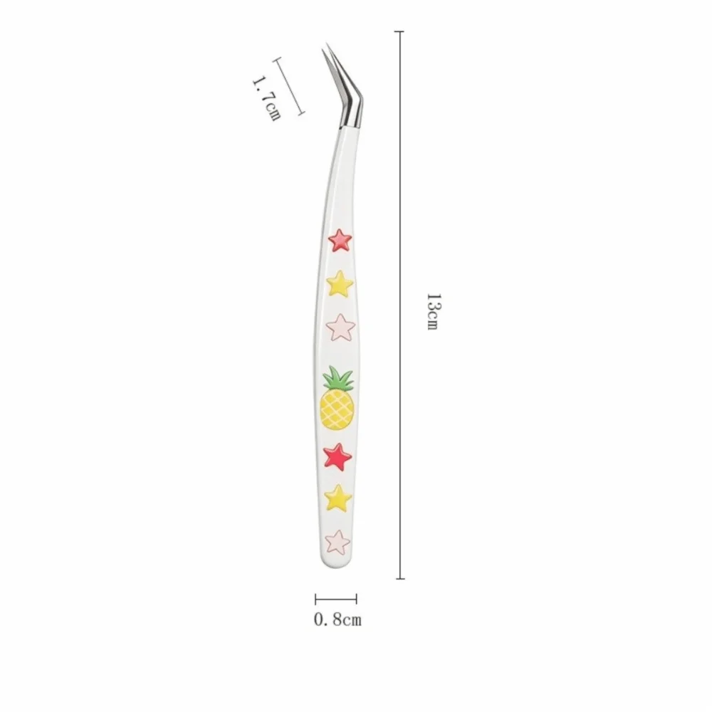Precision Sticker Tweezers | Curved Tip Stainless Steel Craft Craft Tweezers QXL
