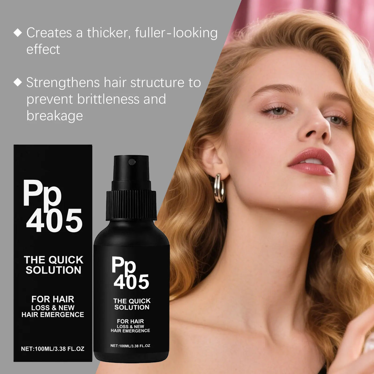 HOEGOA Polygonum & Biotin Hair Spray – Nourish & Strengthen Hair Care Spray QXL
