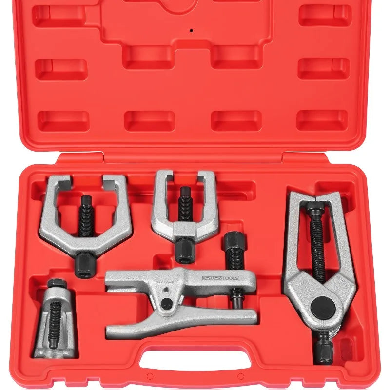 5-Pc Ball Joint Removal Tool Set | Tie Rod & Control Arm Kit Automotive Repair Tool Set QXL
