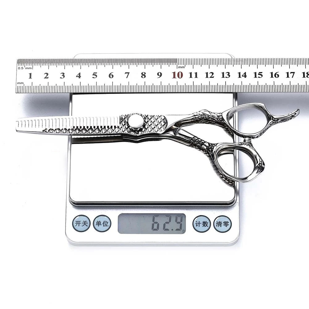 6-Inch Professional Thinning Shears | 9CR13 Steel Barber Set Thinning Shears QXL