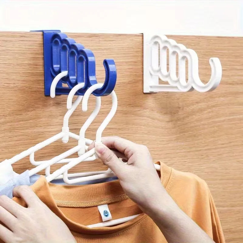 Foldable 5-Hole Clothes Rack | Multifunctional Storage Organizer Clothes Storage Rack QXL