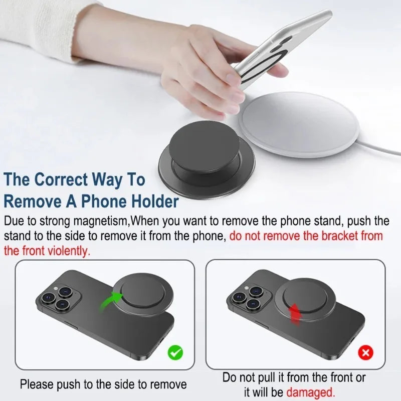 Magnetic Folding Phone Ring Grip & Stand – Universal Holder Phone Ring Grip Stand QXL