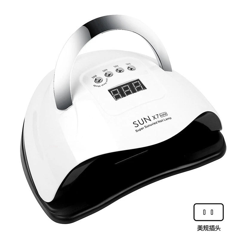 180W UV LED Nail Lamp X7MAX – 57-Bead Gel Polish Dryer UV LED Nail Lamp QXL X7MAX US plug