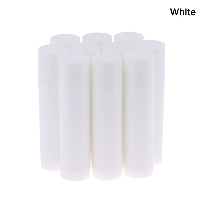 10-Pack 5g Empty Lip Gloss Tubes | Refillable Balm Containers Lip Balm Containers QXL White