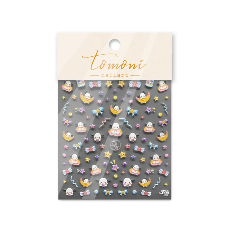 5D Chinese Style Nail Stickers – Panda, Floral & Fruit Art Nail Art Stickers QXL