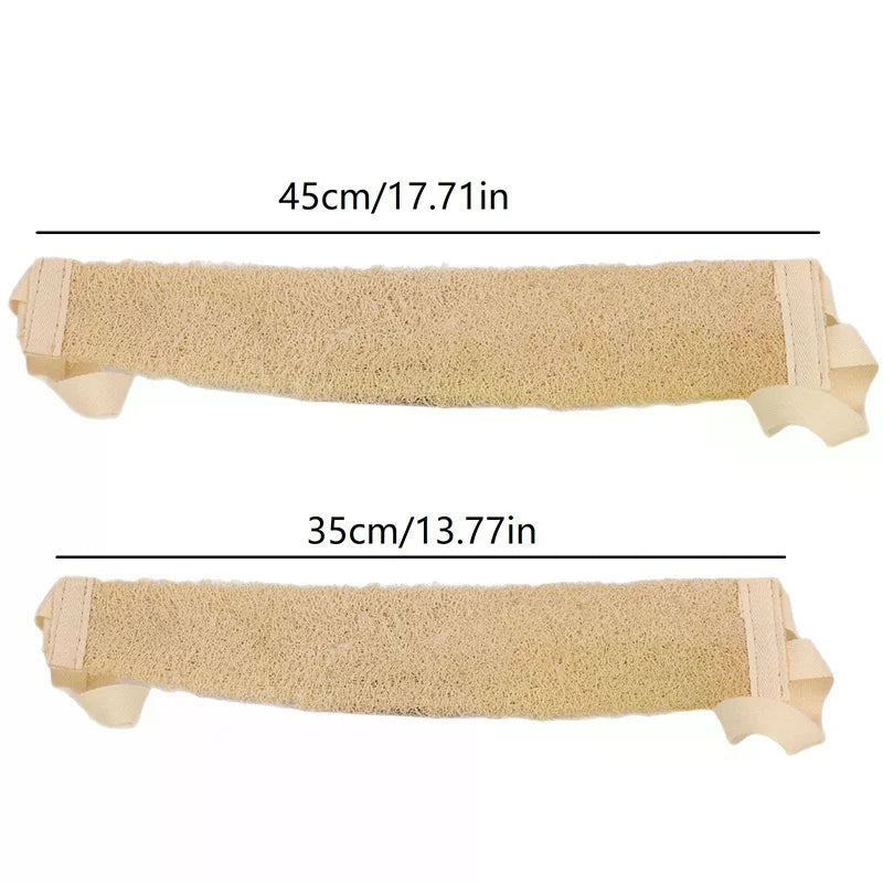 Natural Loofah Exfoliating Back Scrubber Bath Strap | S & L Loofah Bath Scrubber QXL