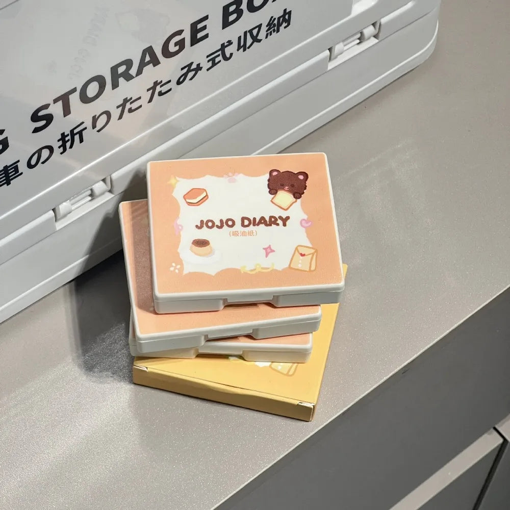 100-Pack Face Oil Blotting Papers with Mirror | Oil Control Oil Blotting Papers QXL