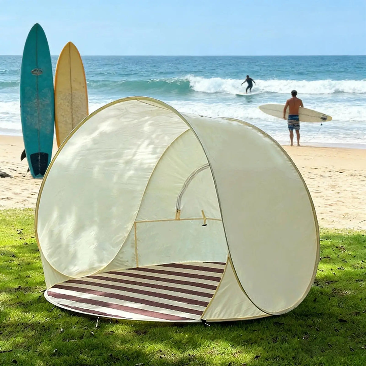 Pop-Up Beach Tent 3–4 Person | UPF 50+ Canopy Shelter Pop-Up Beach Tent QXL