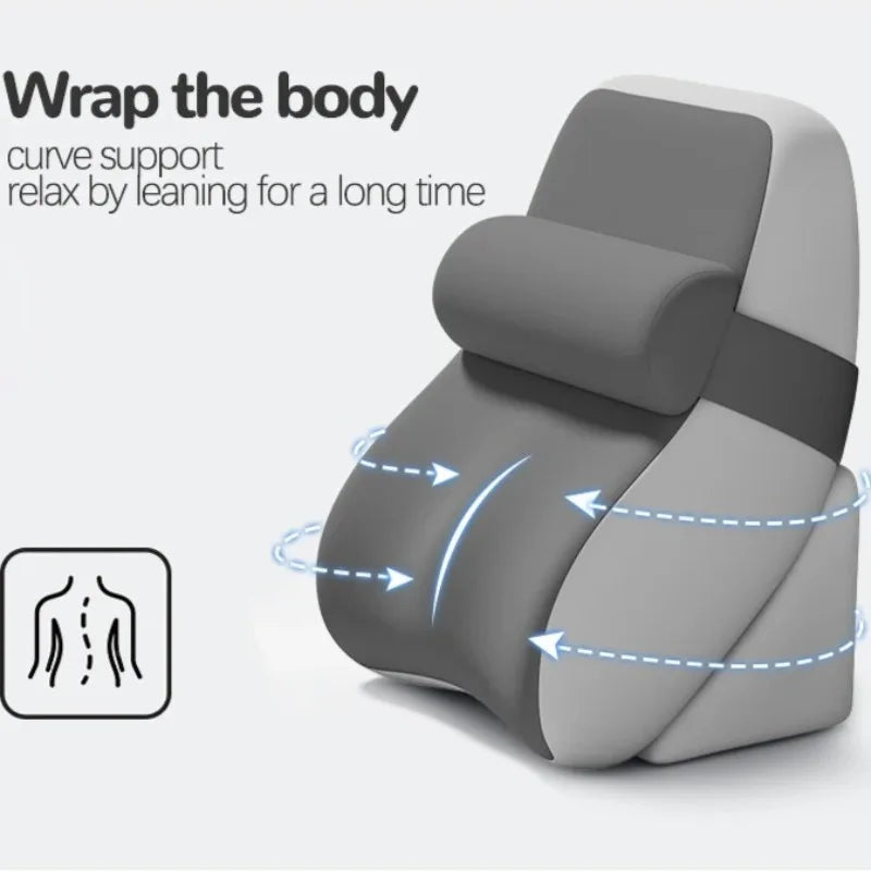 XL Ergonomic Reading Pillow | Memory Foam Wedge & Side Pockets Reading Pillow QXL