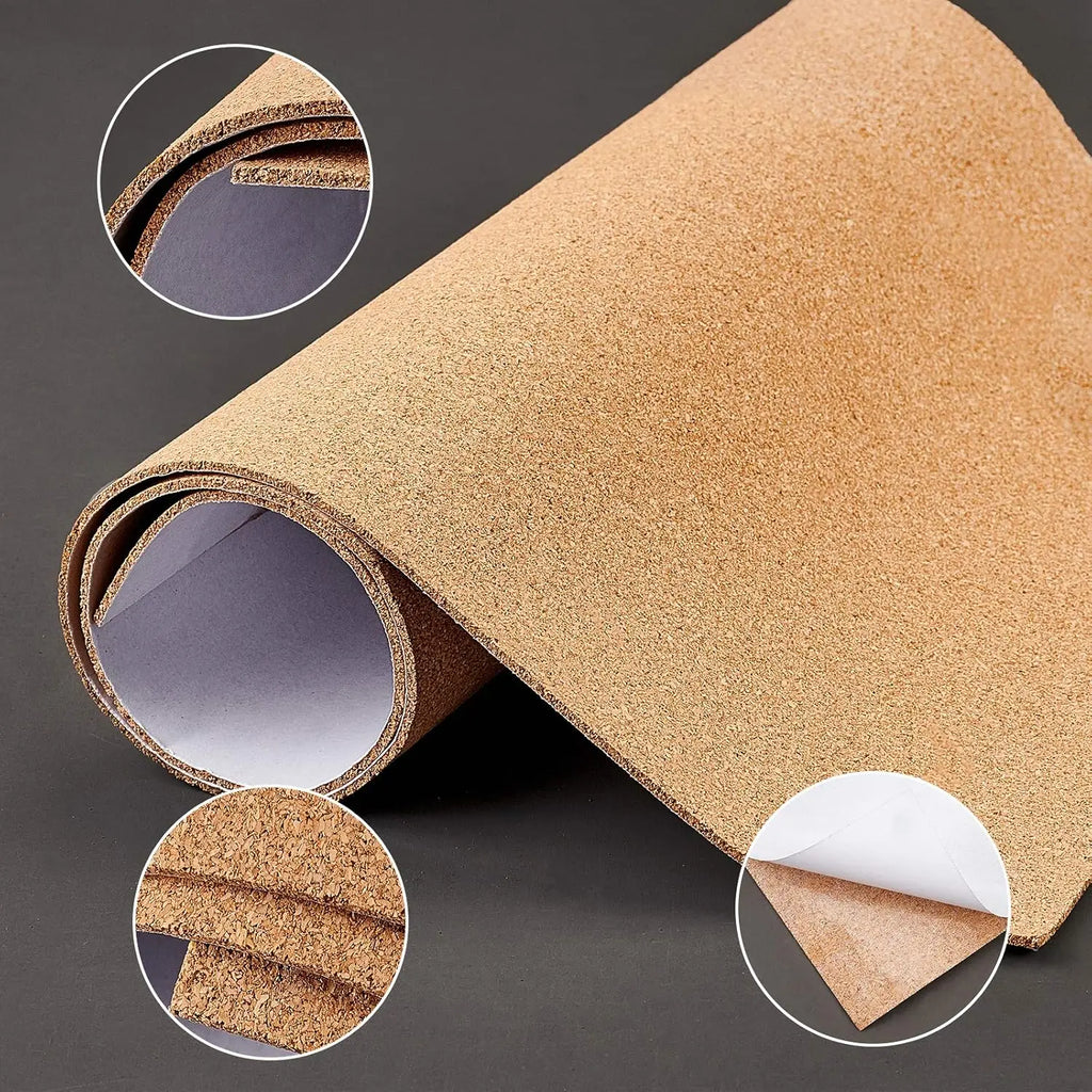 2mm Self-Adhesive Cork Roll Sheet 12x24" | Bulletin Board & DIY Cork Sheet Roll QXL