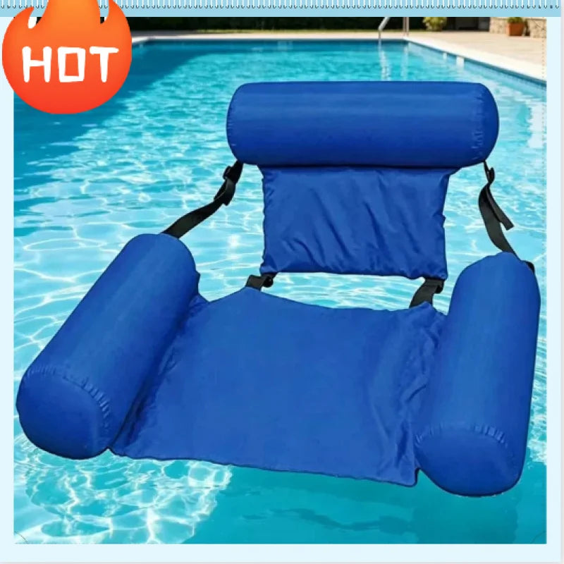 Foldable Inflatable Pool Float Hammock Lounge Chair Inflatable Pool Float QXL