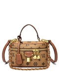 Women's Leather Crossbody Bag | Elegant Shoulder Handbag Crossbody Handbag QXL black