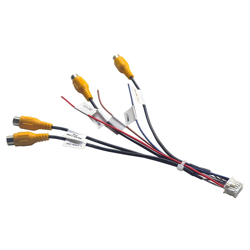 12-Pin Adapter for Android Head Unit 360 Panoramic Camera Car Camera Adapter QXL