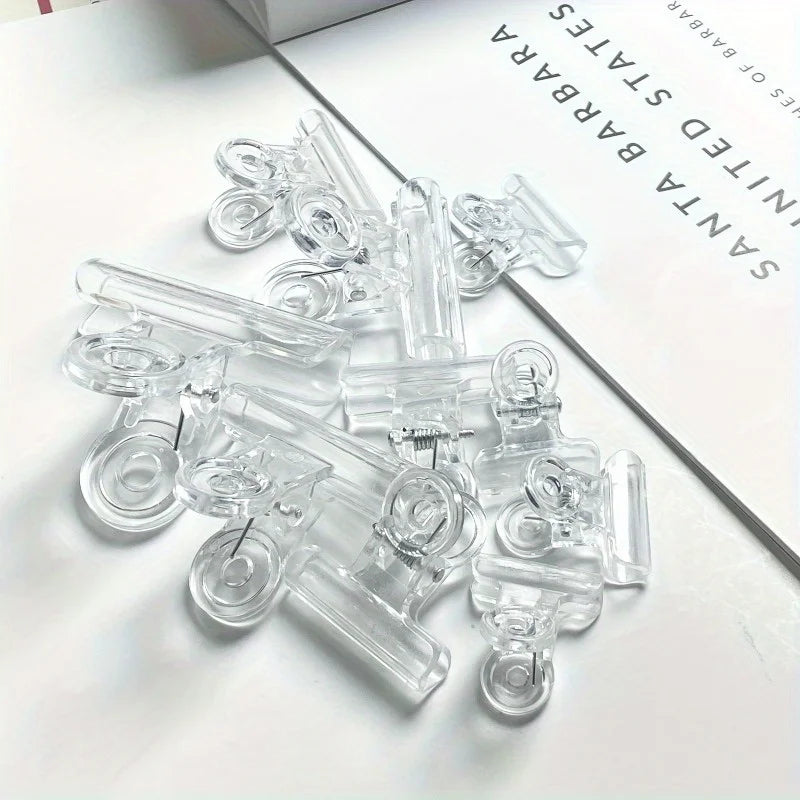Plastic Bulldog Clips Assorted Sizes | Bag & Paper Clamps Bulldog Clips Set QXL