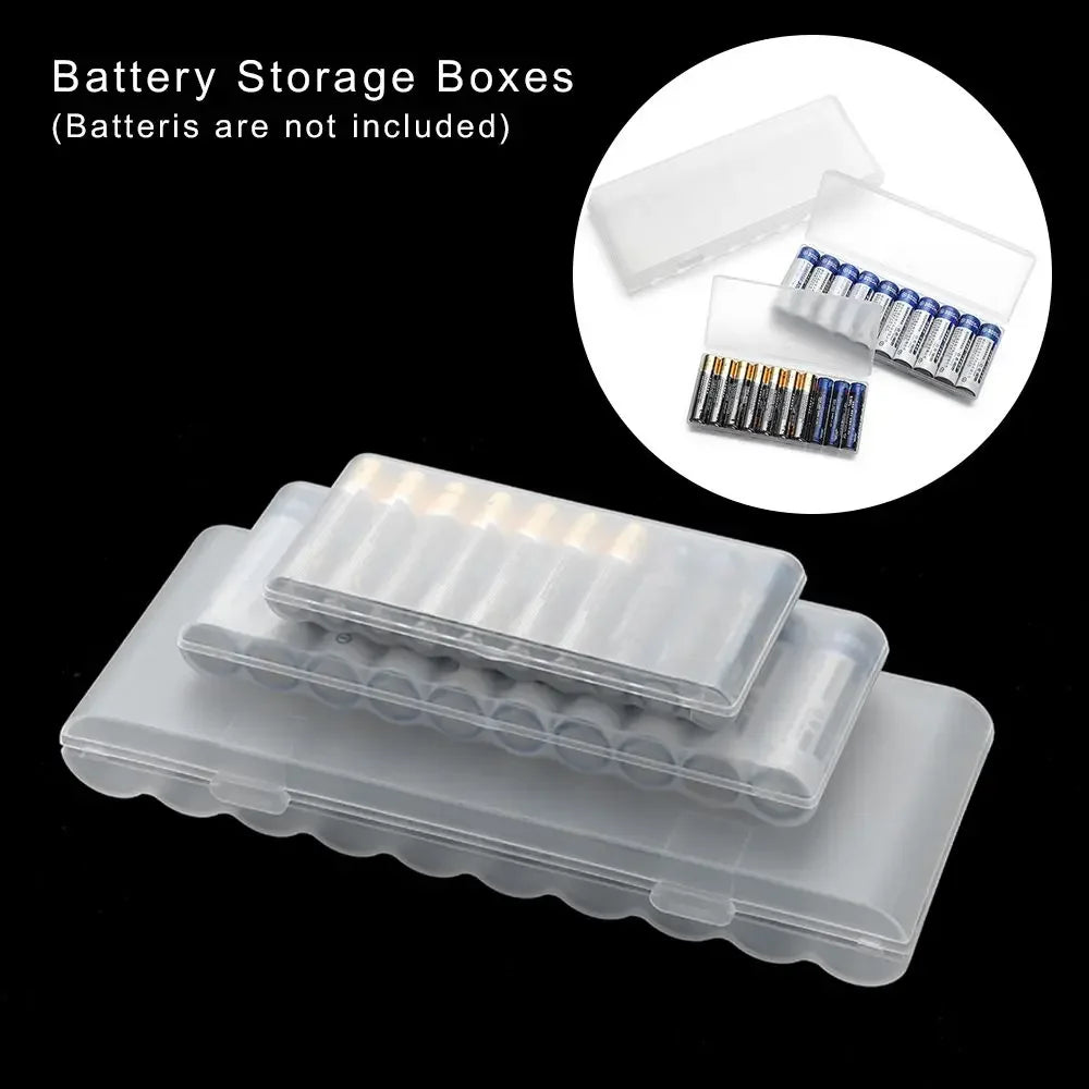 Battery Storage Box 4/10 Slot | AA AAA 18650 Organizer Case Battery Storage Case QXL
