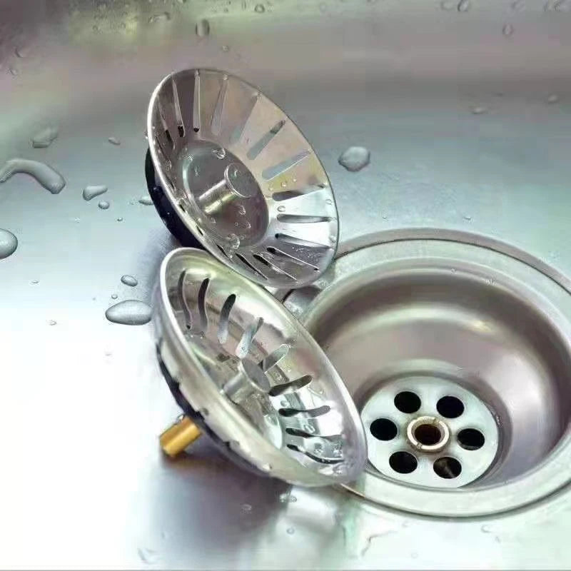2-Pack Stainless Steel Sink Strainer & Drain Stopper Filter Sink Strainer QXL