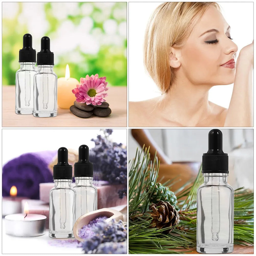 12-Pack 50ml Glass Dropper Bottles for Essential Oils & Perfume Glass Dropper Bottles QXL