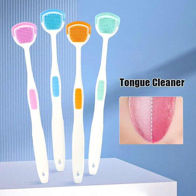 Silicone Tongue Scraper & Cleaner | 1–5 Pack Fresh Breath Tool Tongue Scraper QXL