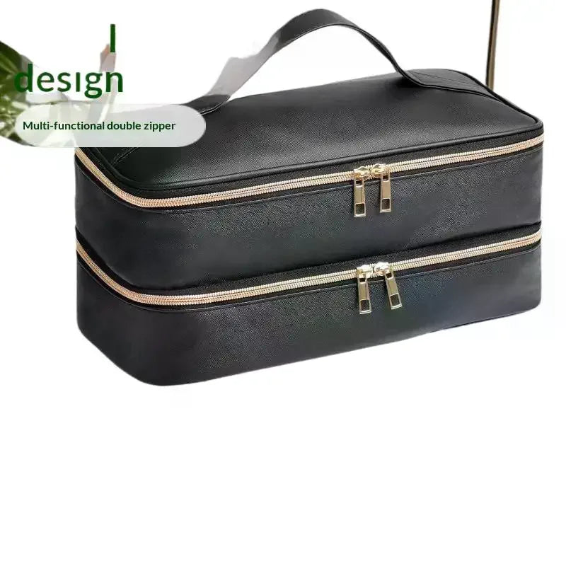 YOVIP Double Layer Travel Hair Dryer & Cosmetics Bag Travel Organizer Bag QXL