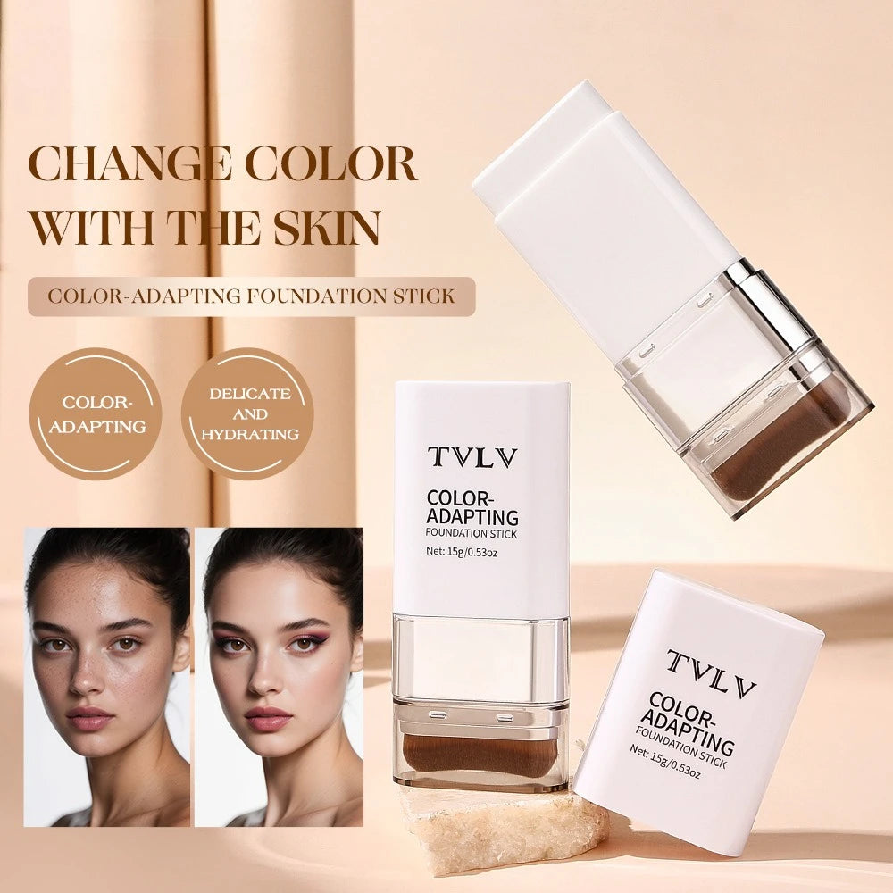 TVLV Color-Changing Foundation Stick | Dual-Head Lightweight Foundation Stick QXL