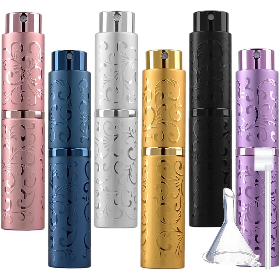 10ml Refillable Travel Perfume Atomizer Bottles | 3/4/6-Pack Perfume Atomizer Set QXL