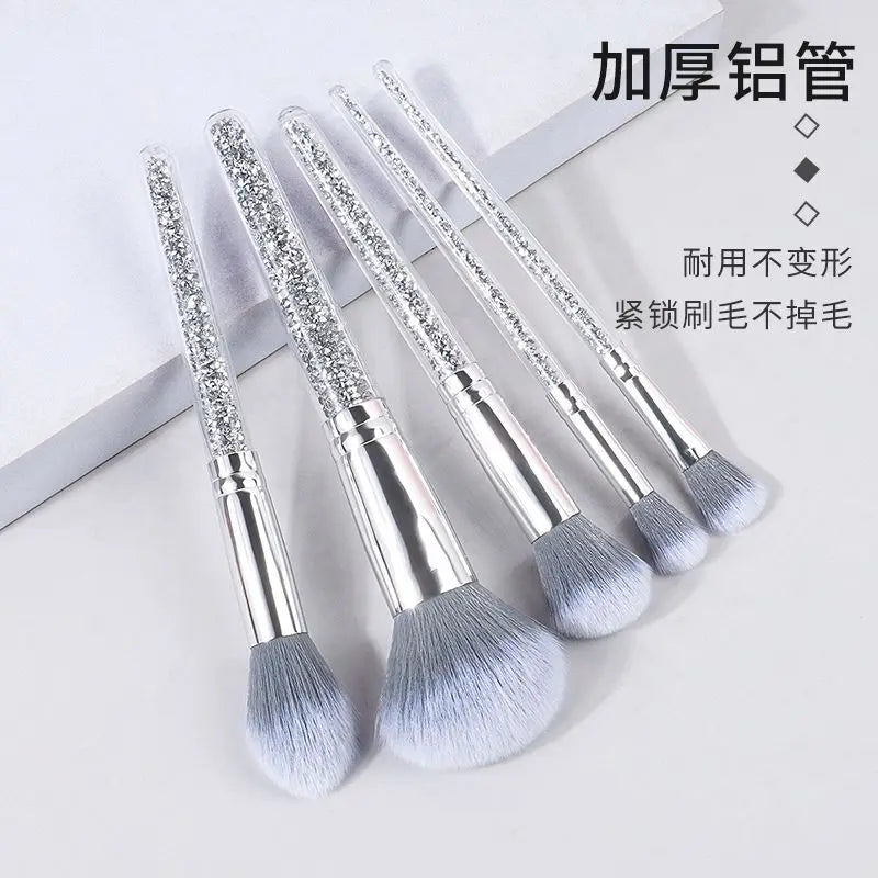5-Piece Portable Makeup Brush Set | Eye Shadow & Powder Makeup Brush Set QXL