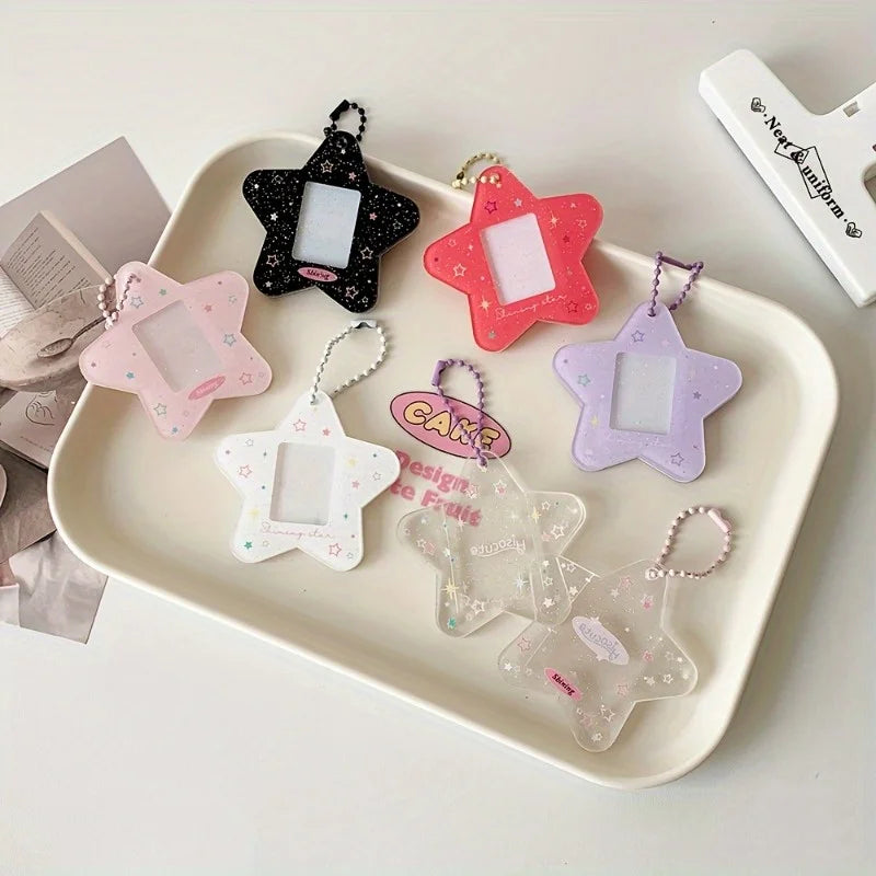 EVA Star-Shaped Card Holder | Transparent Photo & ID Pouch Card Holder Case QXL