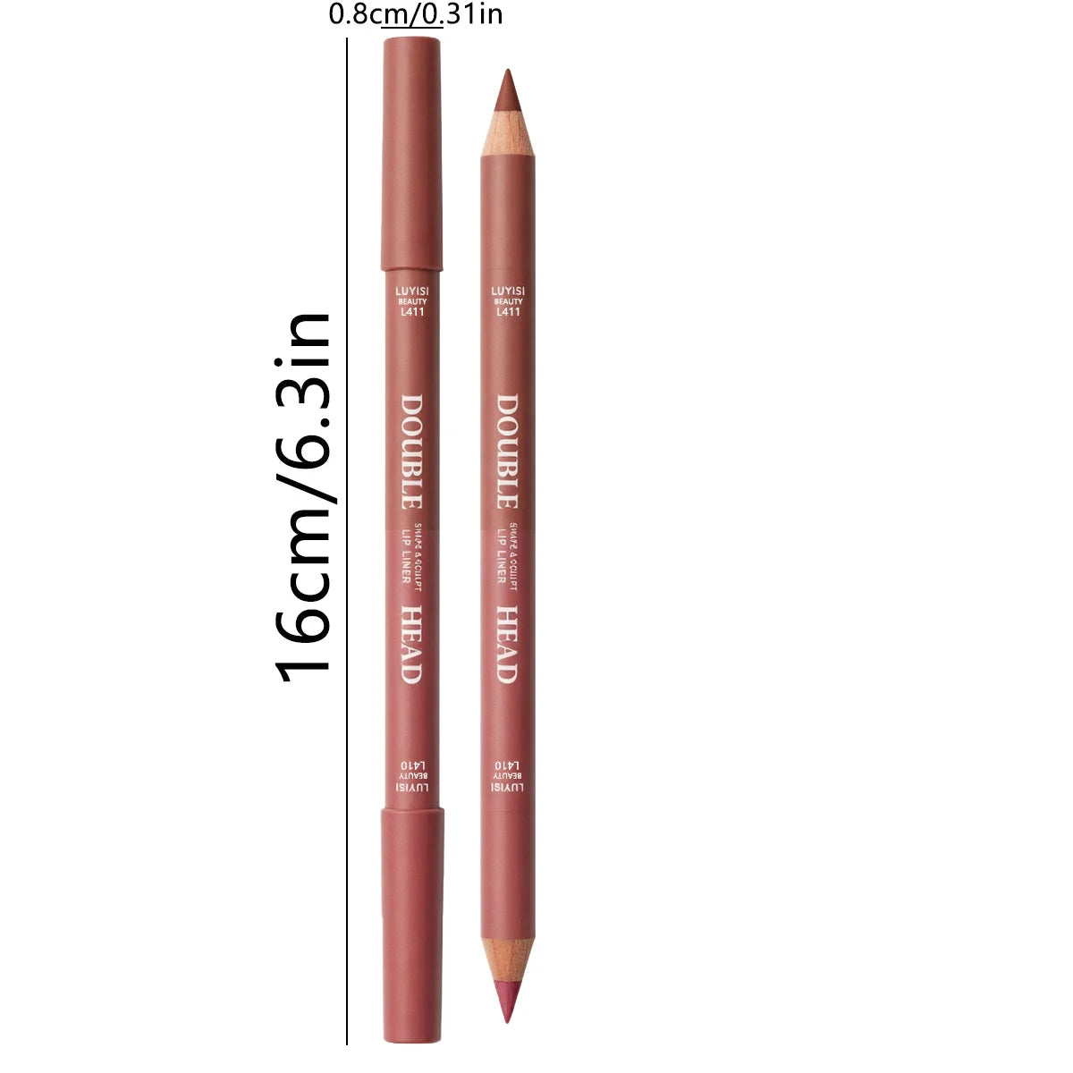Double-Ended Matte Waterproof Lip Liner Pen | 6 Shades Lip Liner Pen QXL