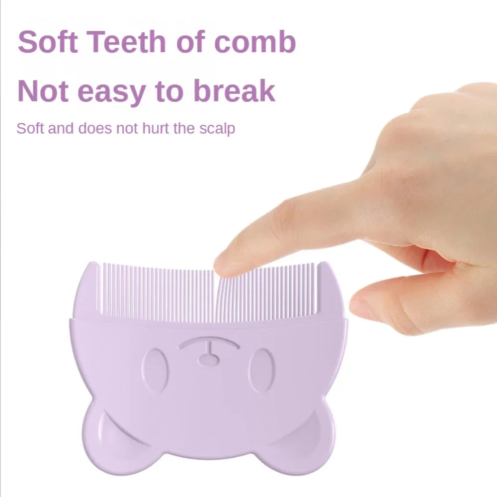 Soft Silicone Baby Hair Comb & Scalp Massager | Newborn Baby Grooming Comb QXL