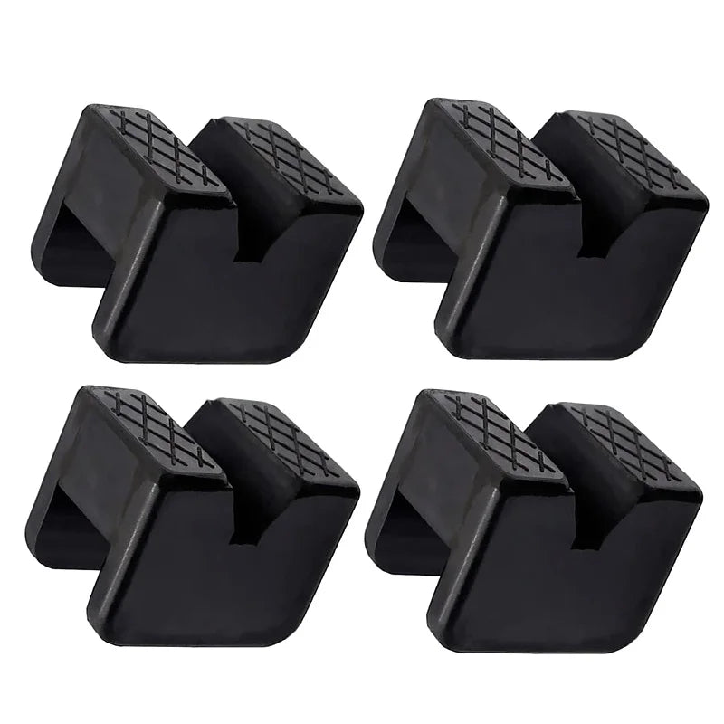 2-Pack Slotted Car Jack Rubber Pads | 3-Ton Universal Adapter Jack Stand Pad QXL