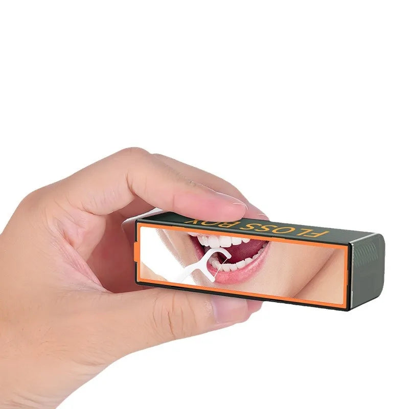 Pop-Up Dental Floss Dispenser Box with 10 Floss Picks Floss Dispenser QXL