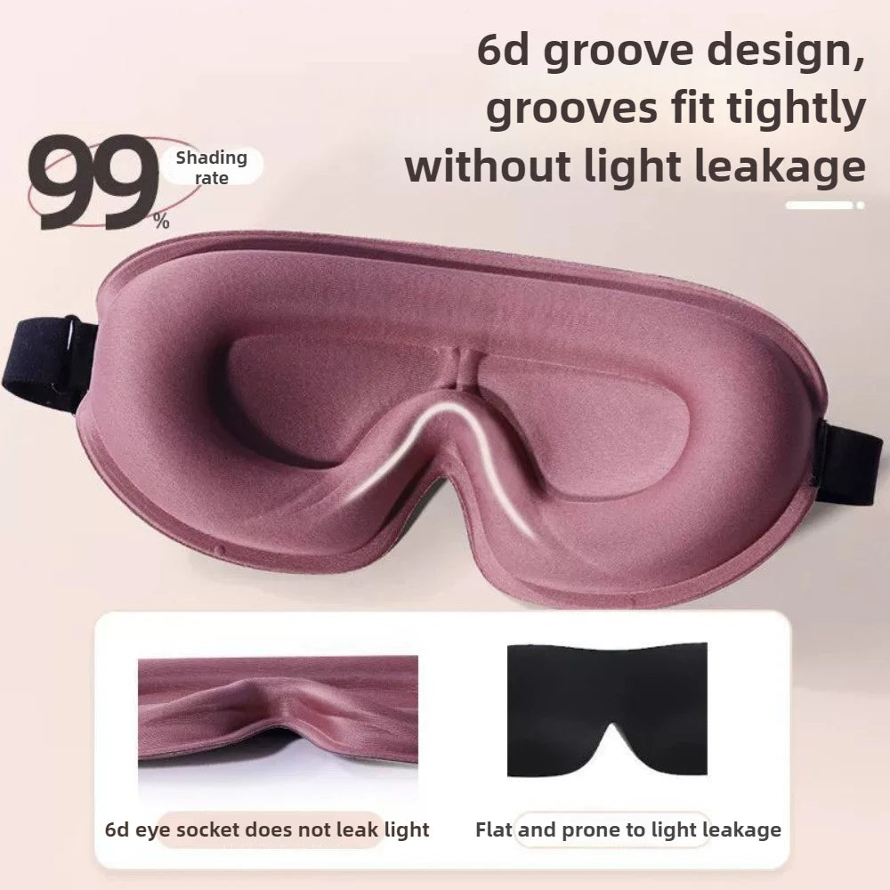 3D Memory Foam Sleep Mask | Blackout Eye Mask for Travel Sleep Eye Mask QXL