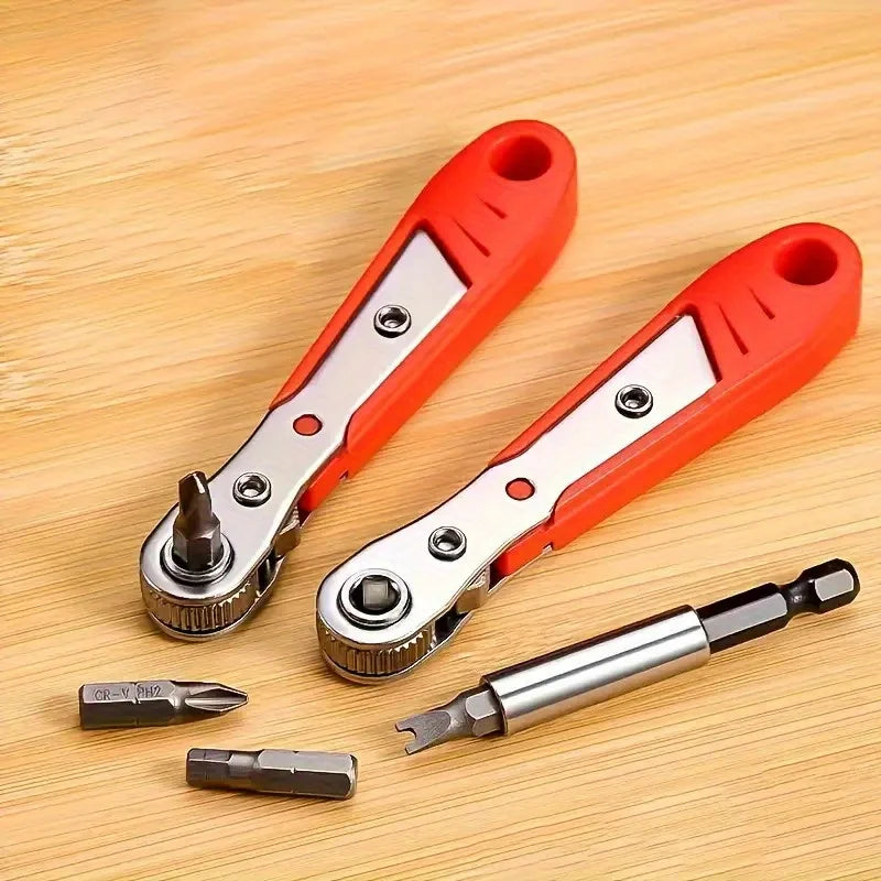 Right-Angle Ratchet Screwdriver | Narrow Space Phillips Tool Ratchet Screwdriver QXL