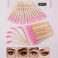 50-Pack Crystal Spiral Eyelash Brushes & Eyebrow Combs Eyelash Brush Set QXL 50PCS Nylon