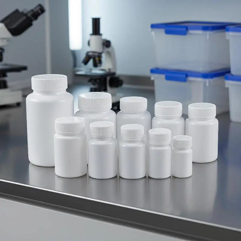10-Pack HDPE Plastic Pill Bottles | Leak-Proof Lids 15ml–100ml Pill Storage Bottles QXL