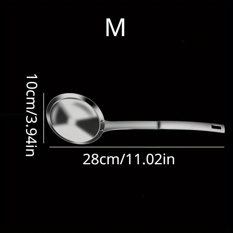 304 Stainless Steel Fat Skimmer Spoon | Fine Mesh Strainer Mesh Skimmer Spoon QXL
