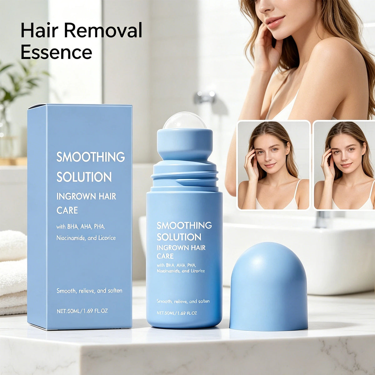 Hair Removal Roller Serum | Moisturizing Body Care Essence Body Care Serum QXL
