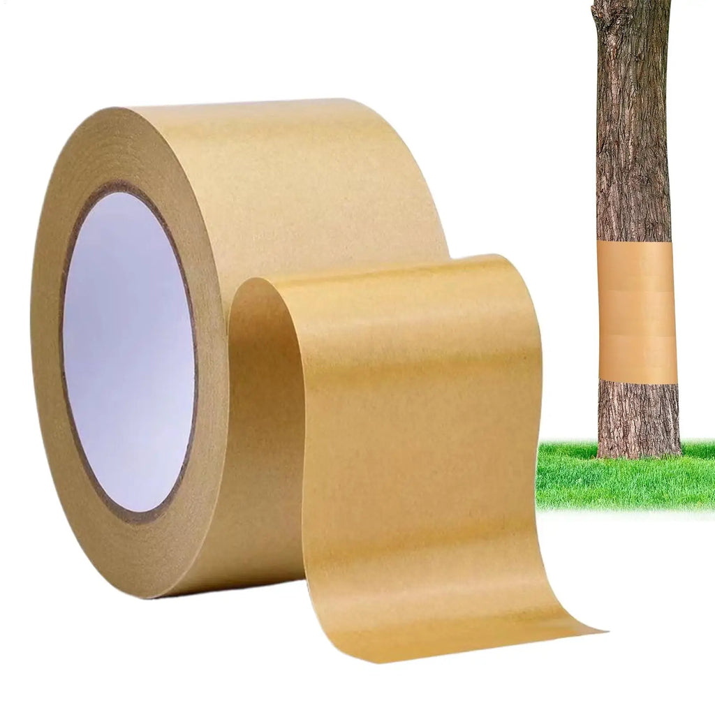Sticky Tree Barrier Tape | Kraft Paper Tree Wrap 5cm × 50m Tree Barrier Tape QXL