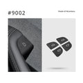 Tesla Model 3 Highland Door Switch Alcantara Suede Sticker 2024 Car Interior Sticker QXL 9002 Carbon Black