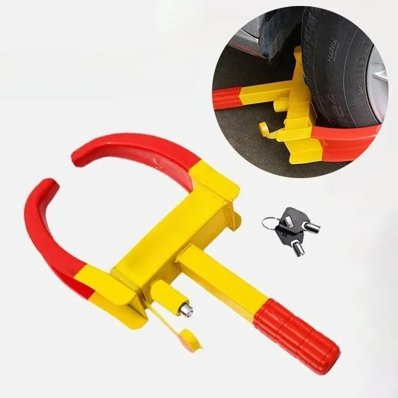 Heavy-Duty Wheel Clamp Tire Lock | Universal Anti-Theft Wheel Clamp Lock QXL