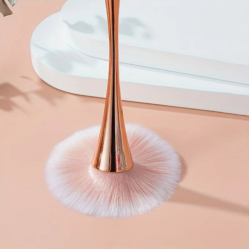 Fluffy Blush & Setting Powder Brush | Nail Cleaning Brush Makeup Brush QXL