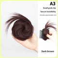 Synthetic Curly Hair Bun Clip – Elastic Scrunchy Ponytail Piece Hair Bun Clip QXL A3