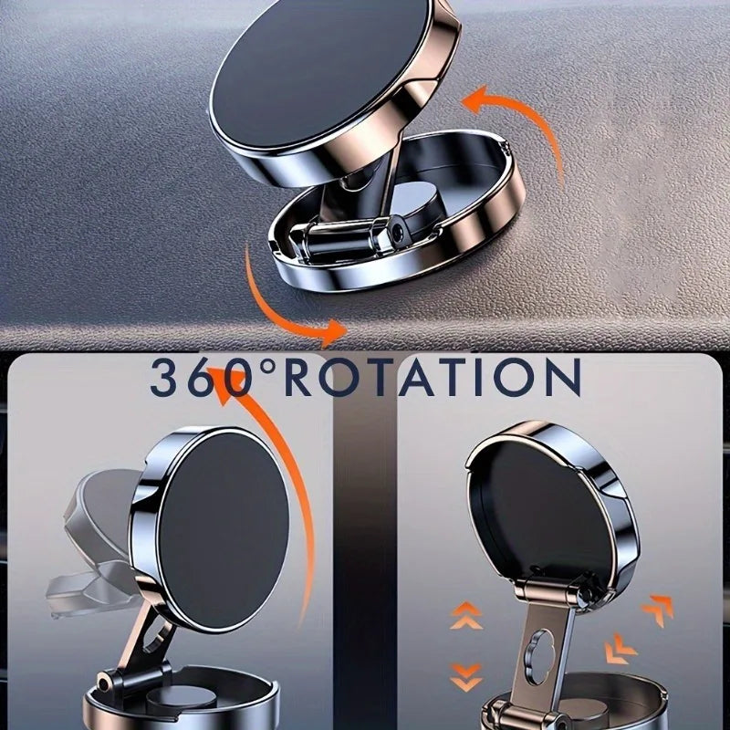 Magnetic Car Phone Mount | 360° Rotating Foldable Stand Car Phone Mount QXL