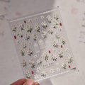 5D Kawaii Lily Nail Stickers | Japanese Flower Diamond Decals