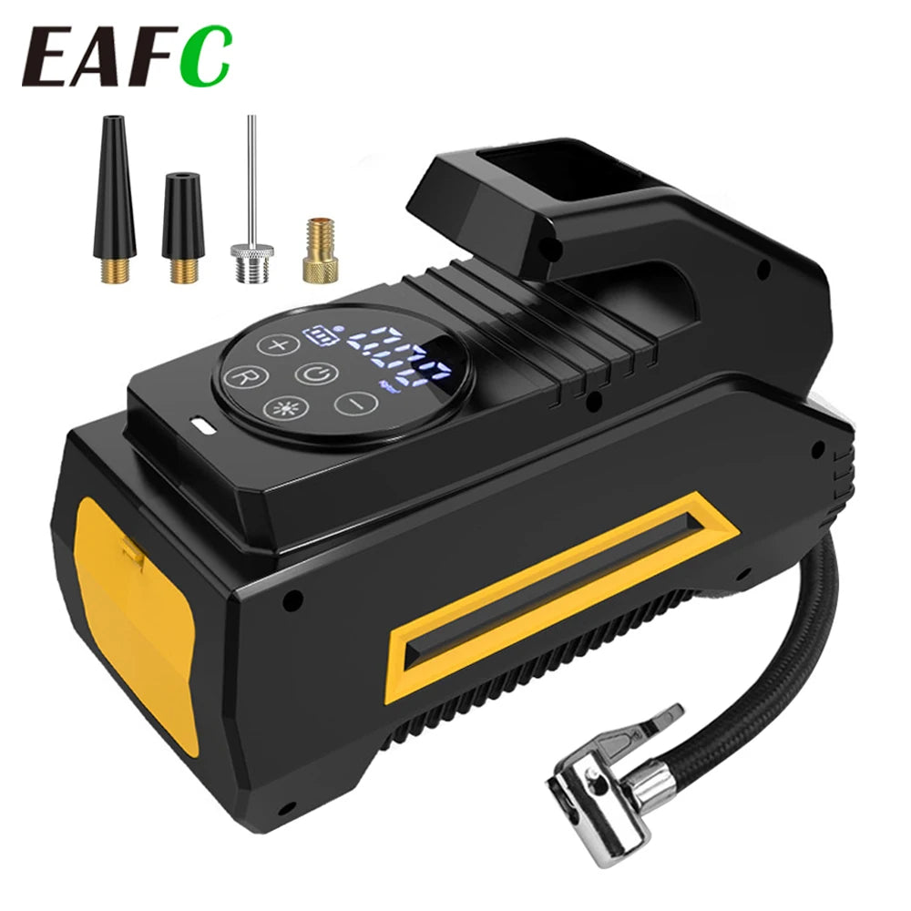 EAFC Portable Tire Inflator with Digital Pressure Gauge Tire Inflator Pump QXL